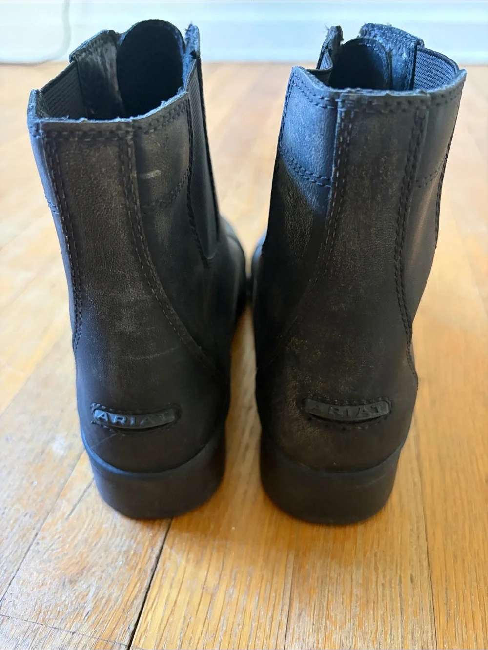Ariat Black Front-Zip Ankle Boots WIGGLE ROOM